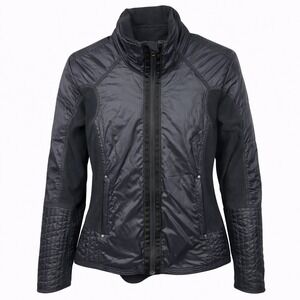 Lululemon Hybrid‎ Down Puffer Jacket Womens S/6 Black Quilted Fleece Athleisure